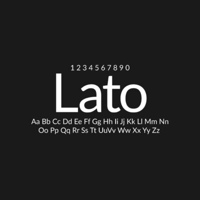 Lato Font Family Free Download