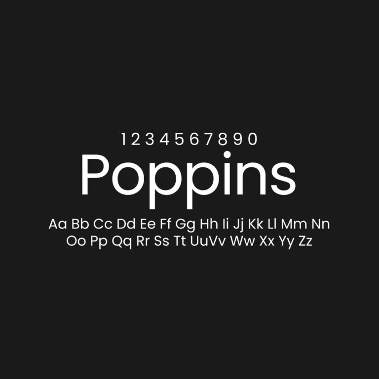 Poppins Font Family Free Download