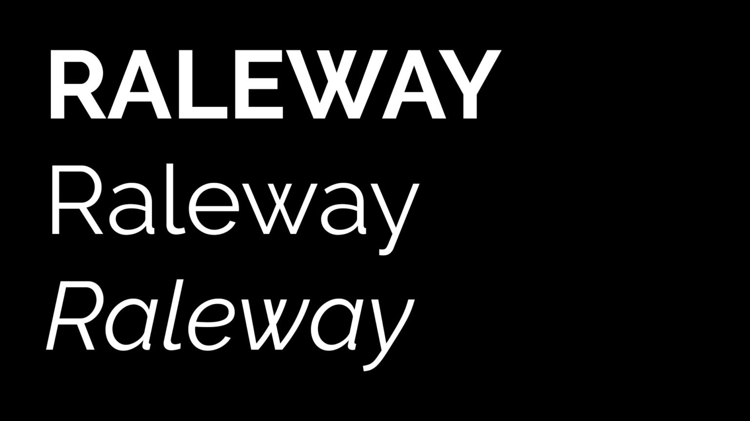raleway webfont download
