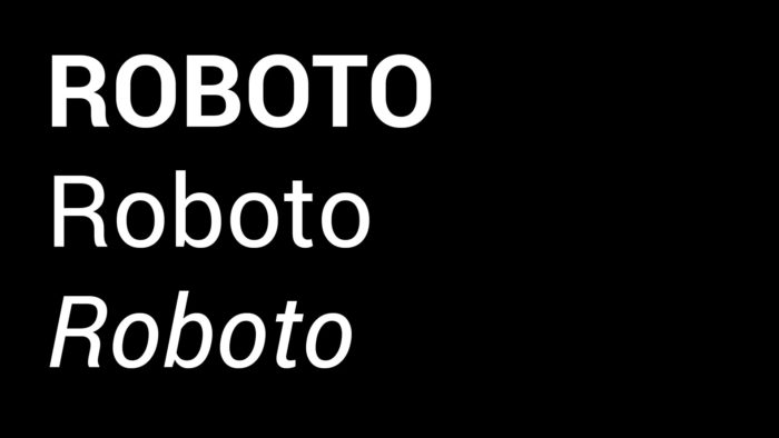 Roboto Font Family Download