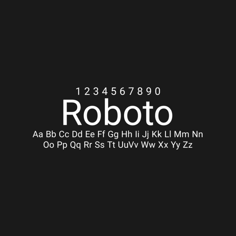 Roboto Font Family Free Download