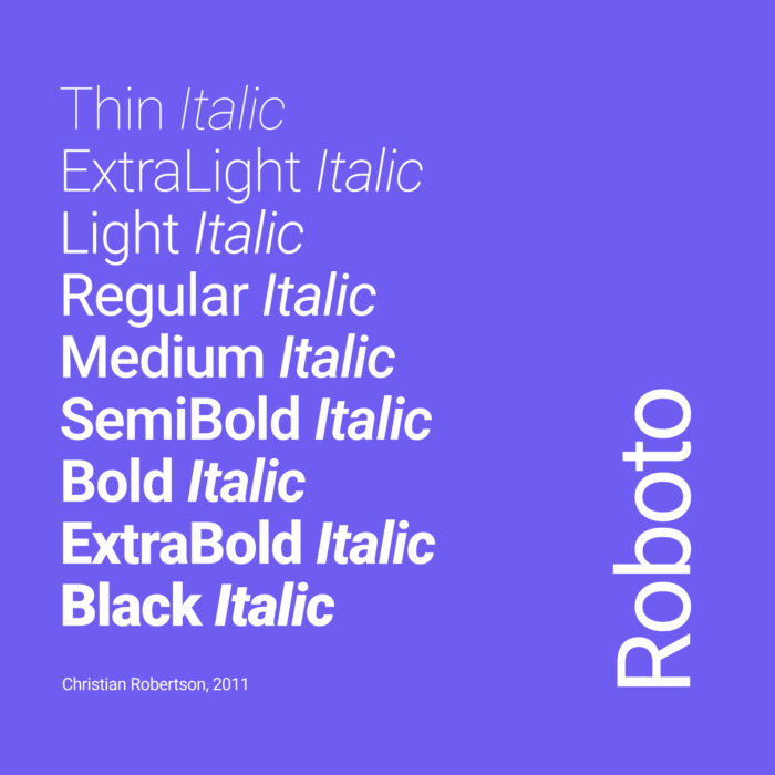 Roboto Font Family Free Download