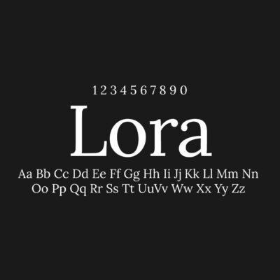 Lora Font Family Free Download