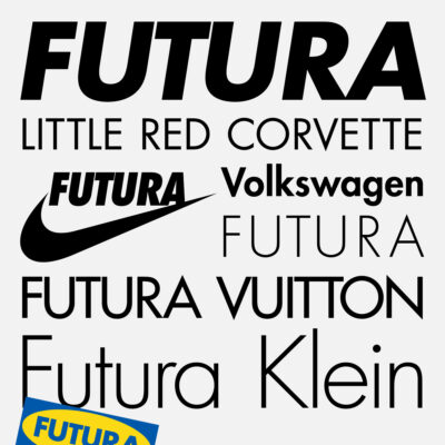 Famous Designs Using Futura Font and Futura-Inspired Typography