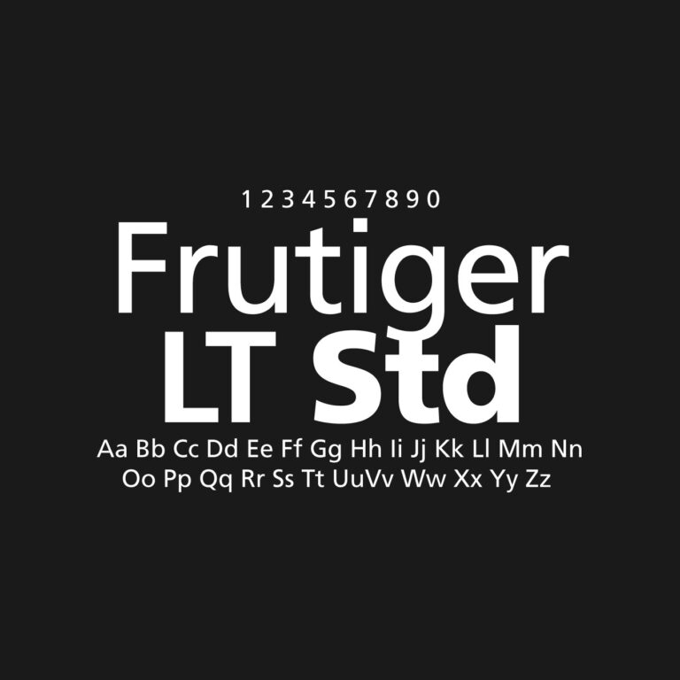 Frutiger LT Std Font Family Free Download