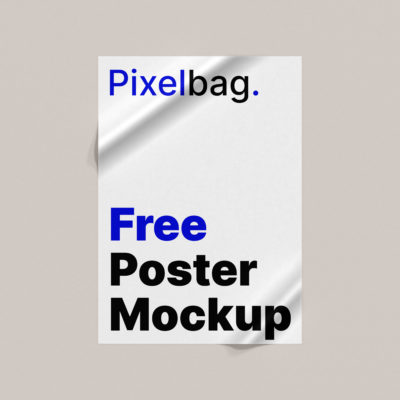 Corrugated Poster Mockup