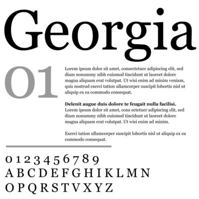 Georgia Font Family