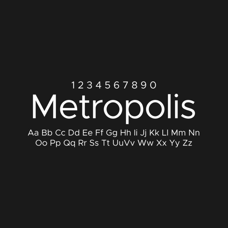 Metropolis Font Family Free Download
