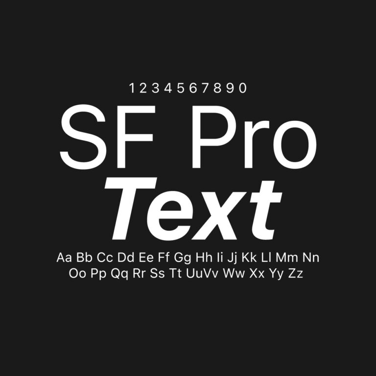 SF Pro Text Font Family Free Download
