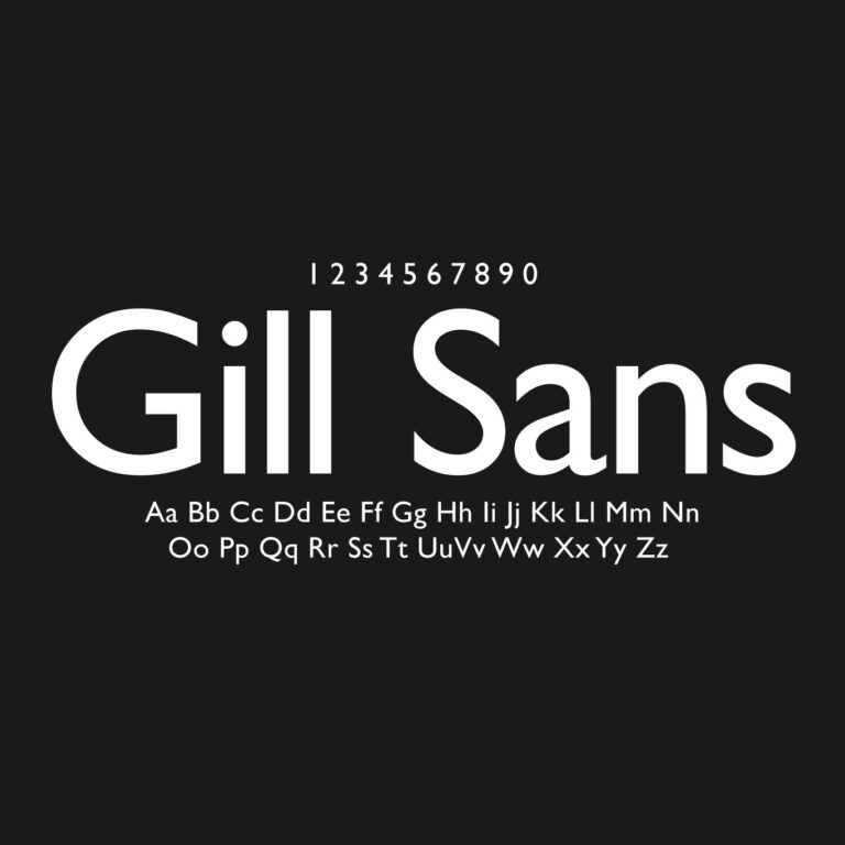 Gill Sans Font Family Free Download
