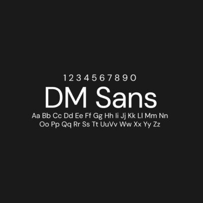 DM Sans Font Family Free Download