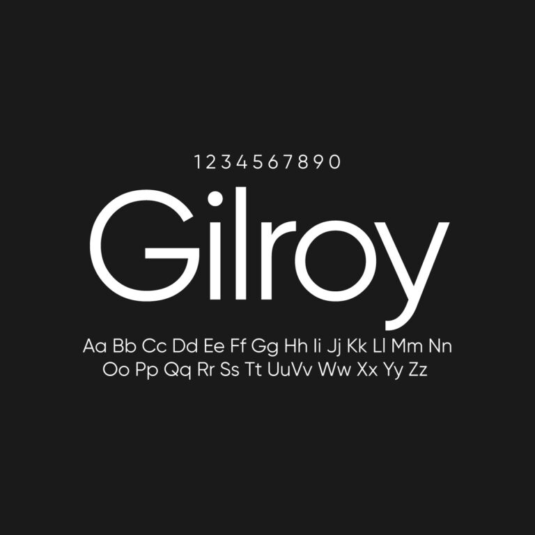 Gilroy Font Family Free Download