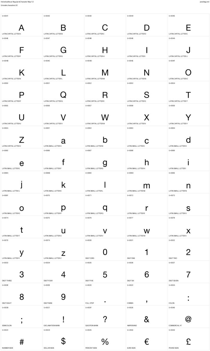 Helvetica Neue Font Family Free Download
