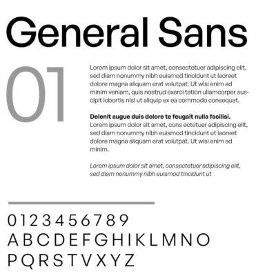 General Sans Font Family