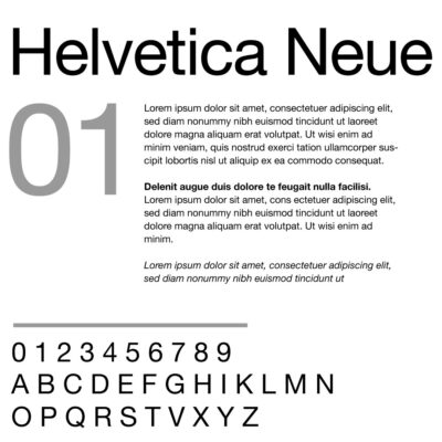 Helvetica Neue Font Family