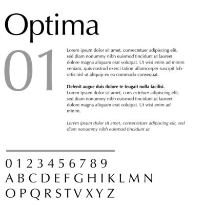 Optima Font Family
