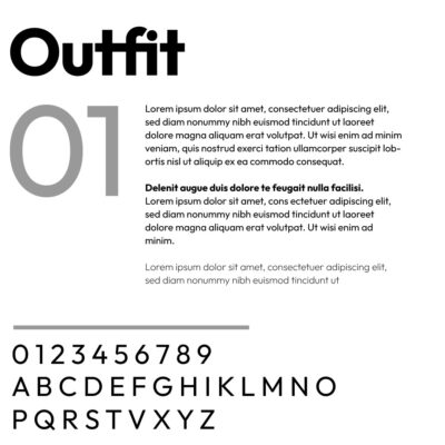 Outfit Font Family