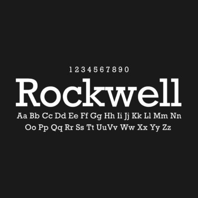 Rockwell Font Family Free Download