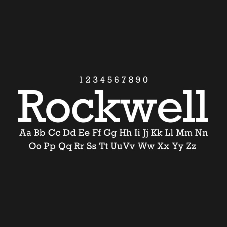 Rockwell Font Family Free Download