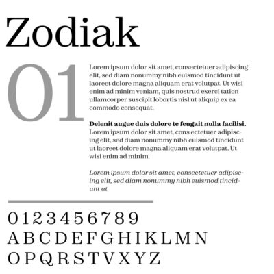 Zodiak Font Family Download