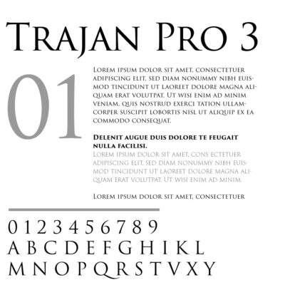 Trajan Pro 3 Font Family Free Download