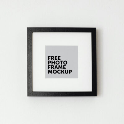 Minimal Square Photo Frame Mockup PSD Free Download