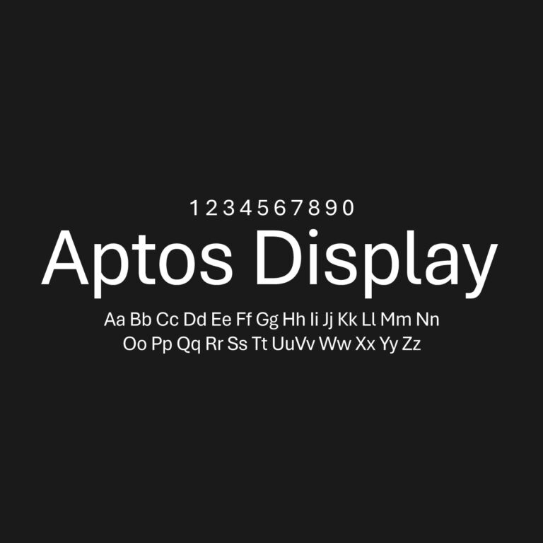 Aptos Display Font Family Free Download