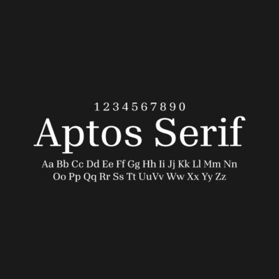 Aptos Serif Font Family Free Download
