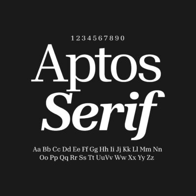 Aptos Serif Font Family Free Download
