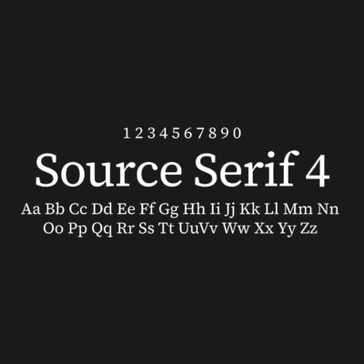 Source Serif 4 Font Family Free Download