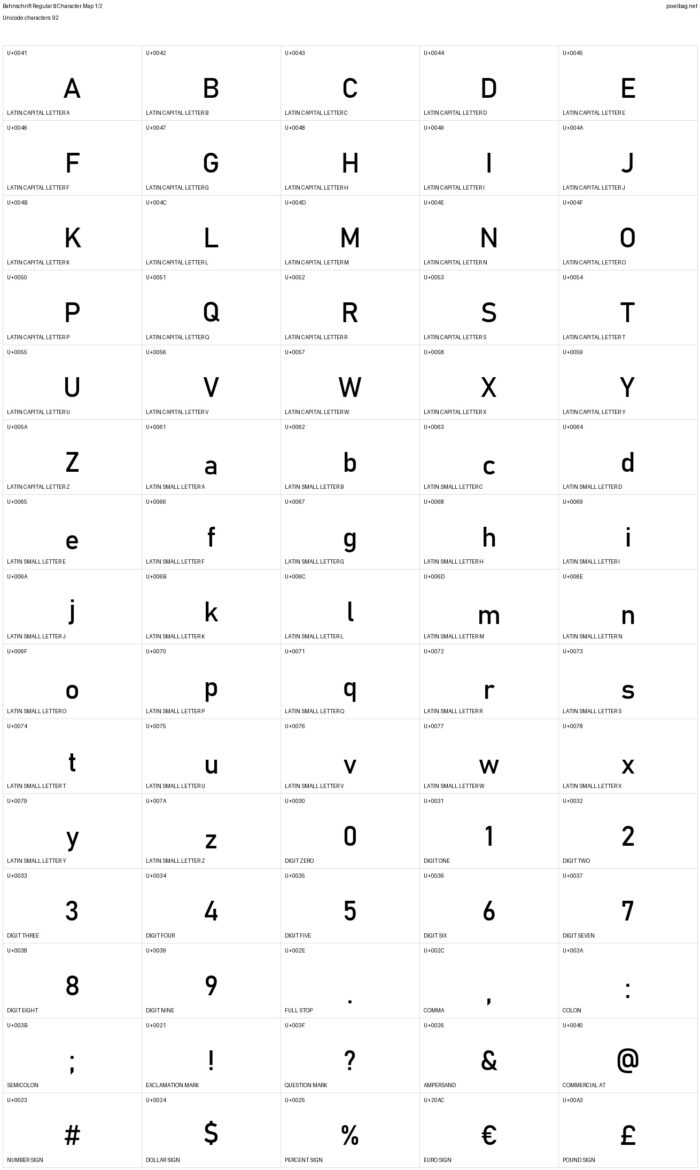 Bahnschrift Font Family Free Download