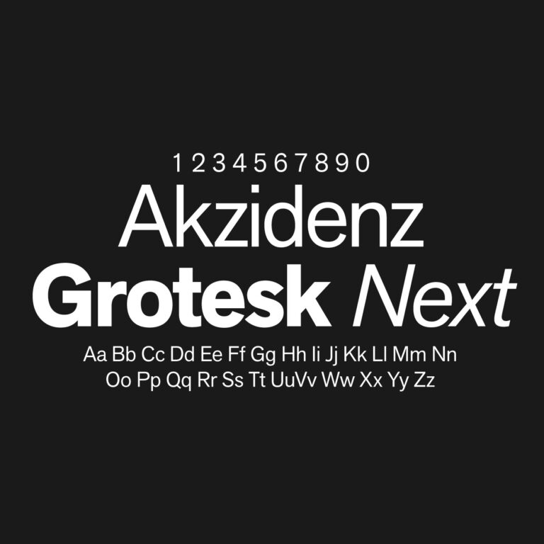 Akzidenz Grotesk Next Font Family Free Download