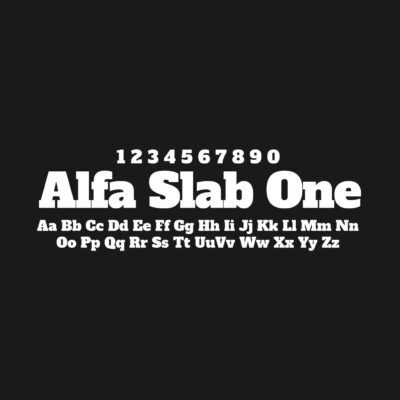 Alfa Slab One Font Free Download