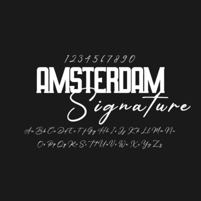 Amsterdam Signature Font Family Free Download