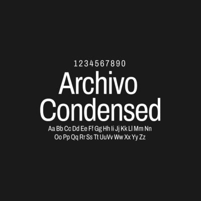 Archivo Condensed Font Family Free Download