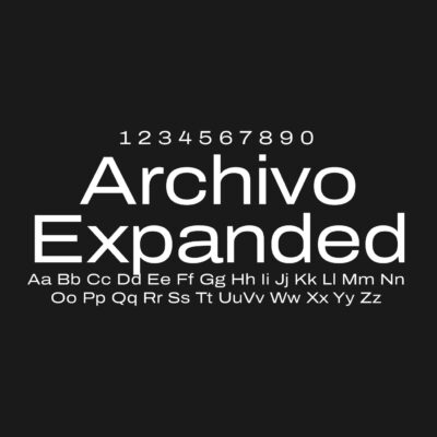 Archivo Expanded Font Family Free Download