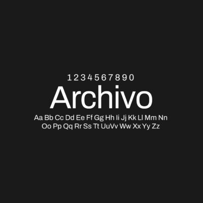 Archivo Font Family Free Download