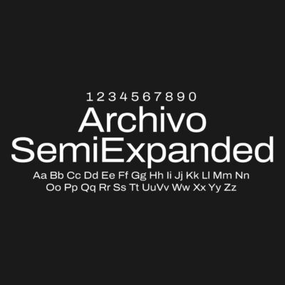 Archivo SemiExpanded Font Family Free Download
