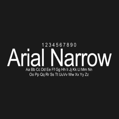 Arial Narrow Font Family Free Download