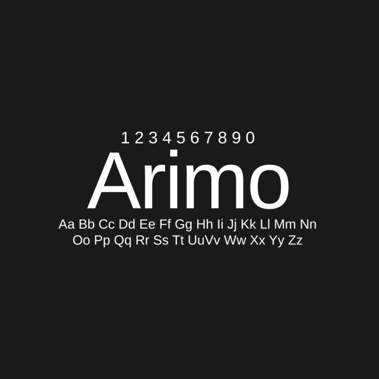 Arimo Font Family Free Download