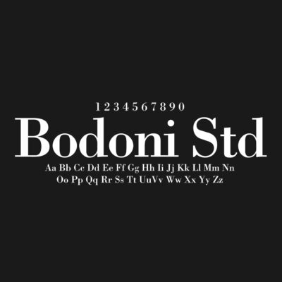 Bodoni Std Font Family Free Download