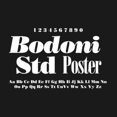 Bodoni Std Poster Font Family Free Download