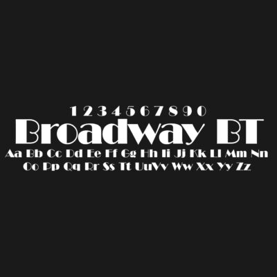 Broadway BT Font Free Download