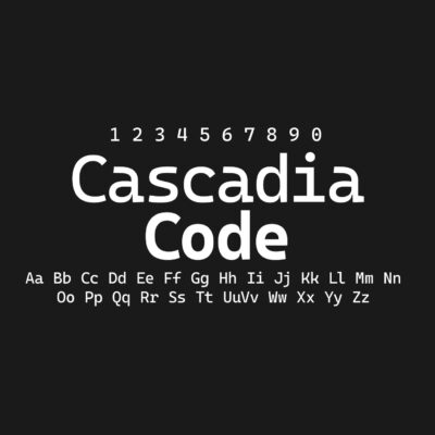 Cascadia Code Font Family Free Download
