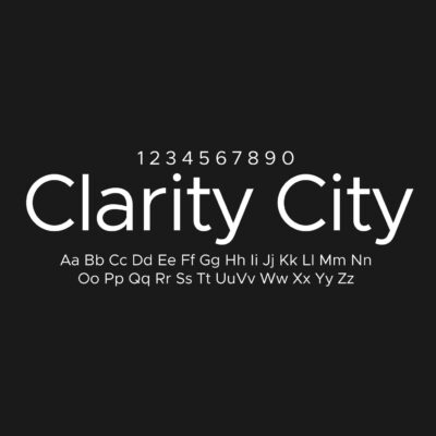 Clarity City Font Family Free Download