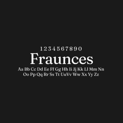 Fraunces Font Family Free Download