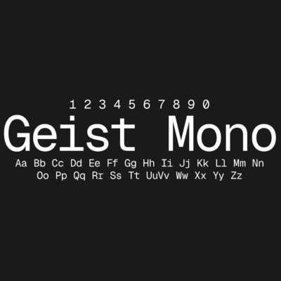 Geist Mono Font Family Free Download