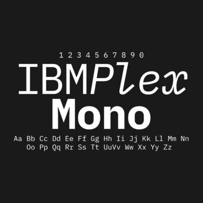 IBM Plex Mono Font Family Free Download