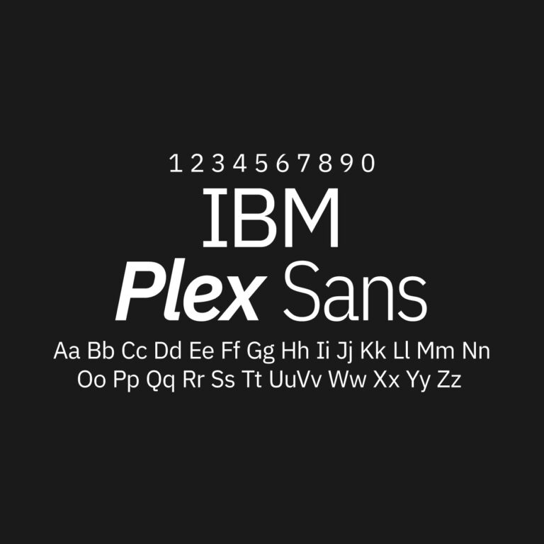 IBM Plex Sans Font Family Free Download