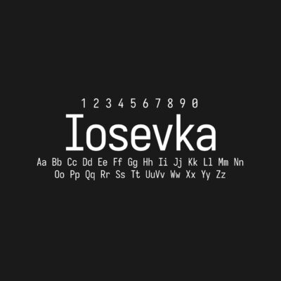 Iosevka Font Family Free Download